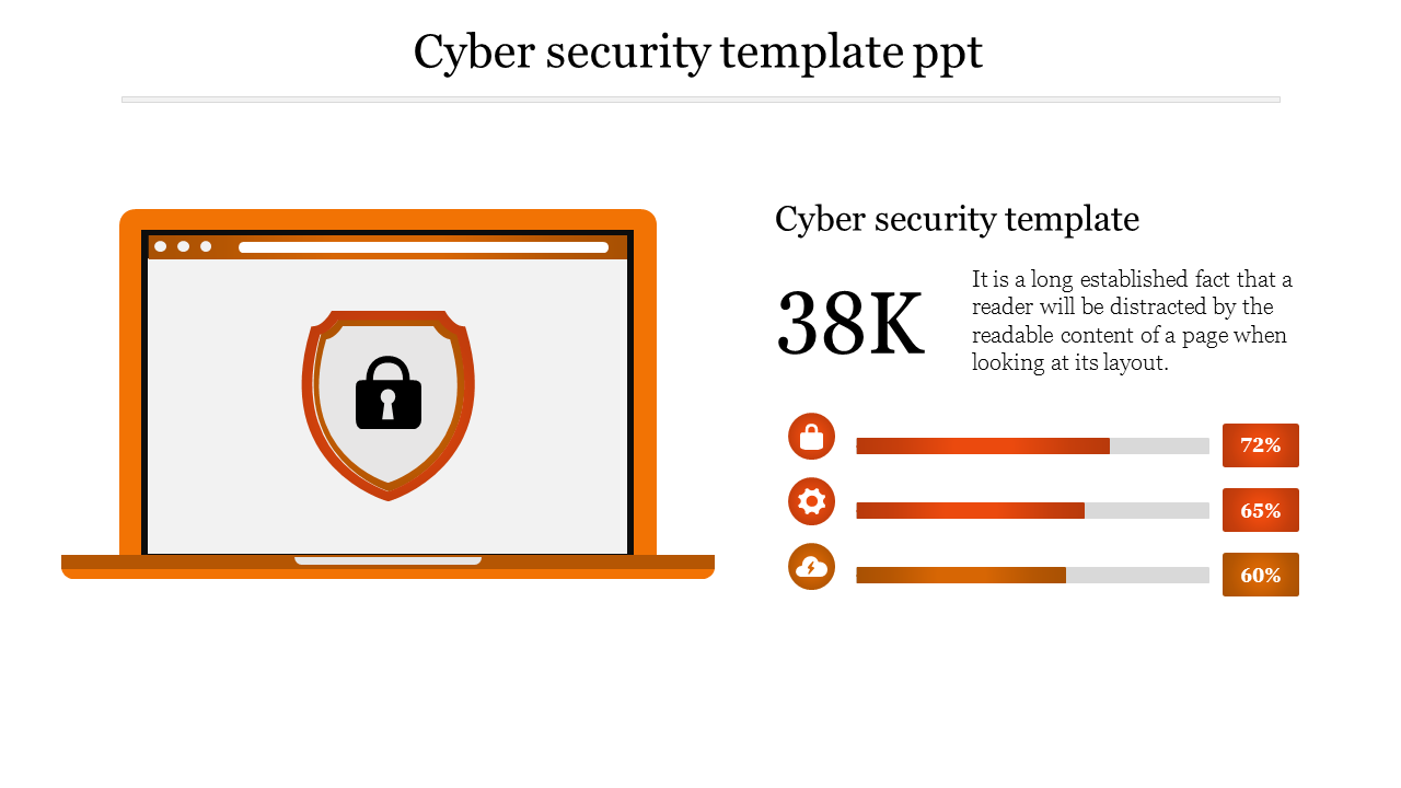 cyber security template ppt-Orange